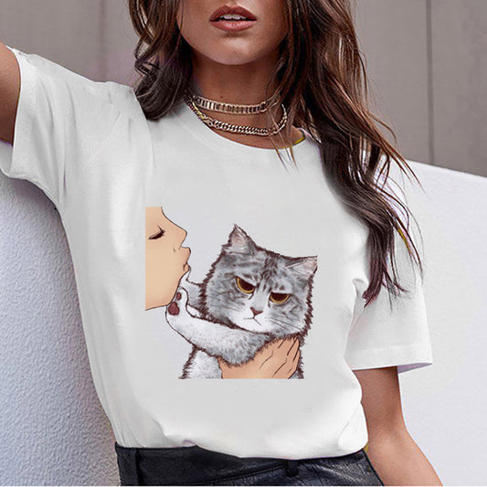 Cute Cat Expression T-shirt