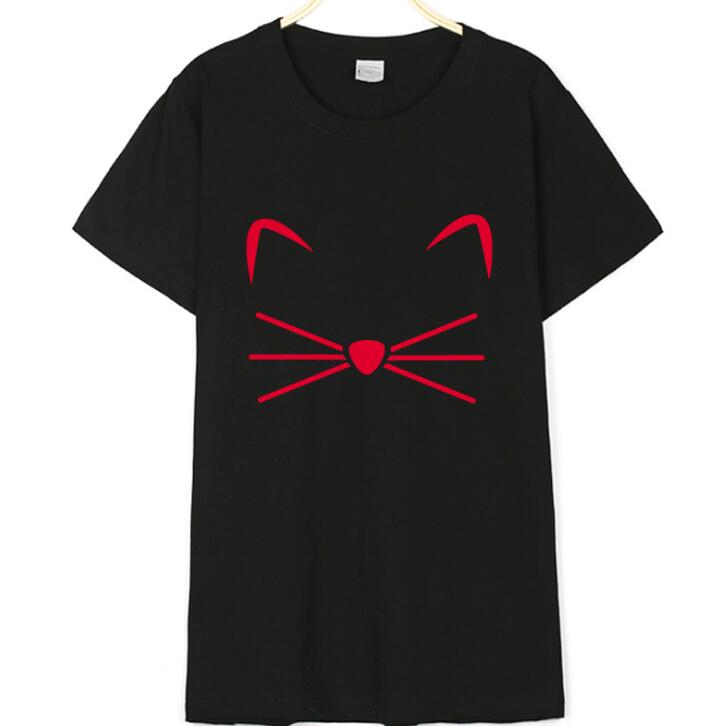 Cat Femmes Coton T-shirt