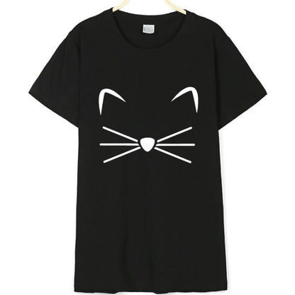 Cat Femmes Coton T-shirt
