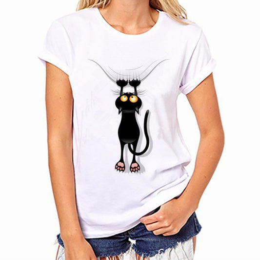 Funny Cat T-shirt Woman